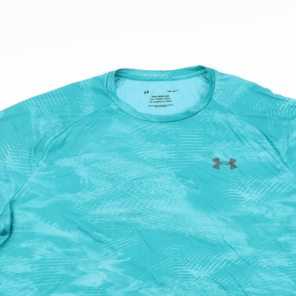 Under armour Mens Green   Basic T-Shirt Size L