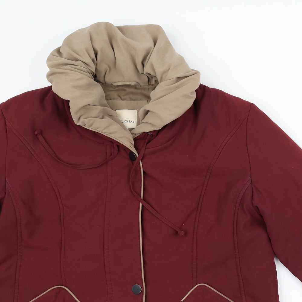 Felicitas Womens Purple   Jacket  Size 20