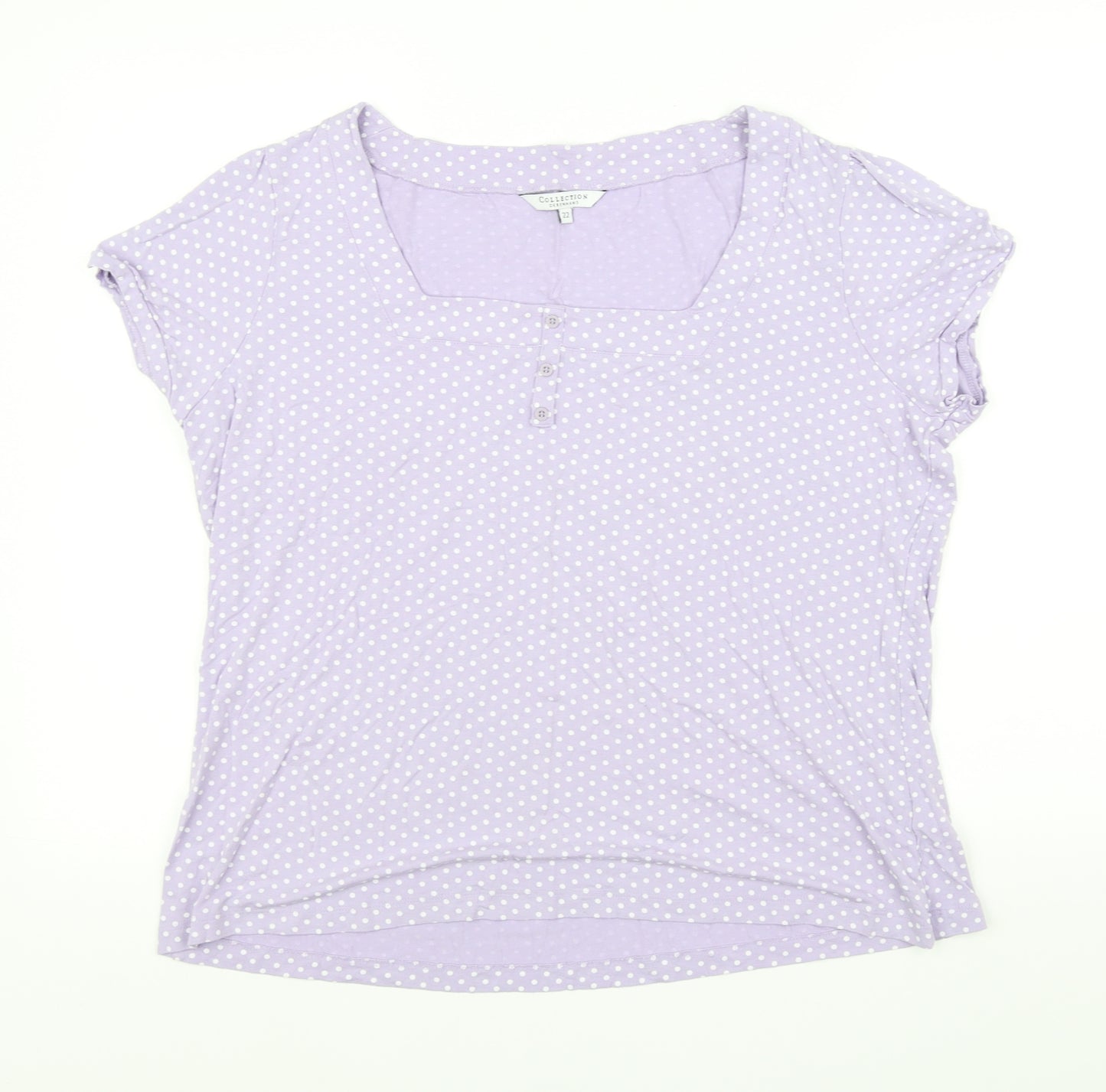 Debenhams Womens Purple   Basic T-Shirt Size 22