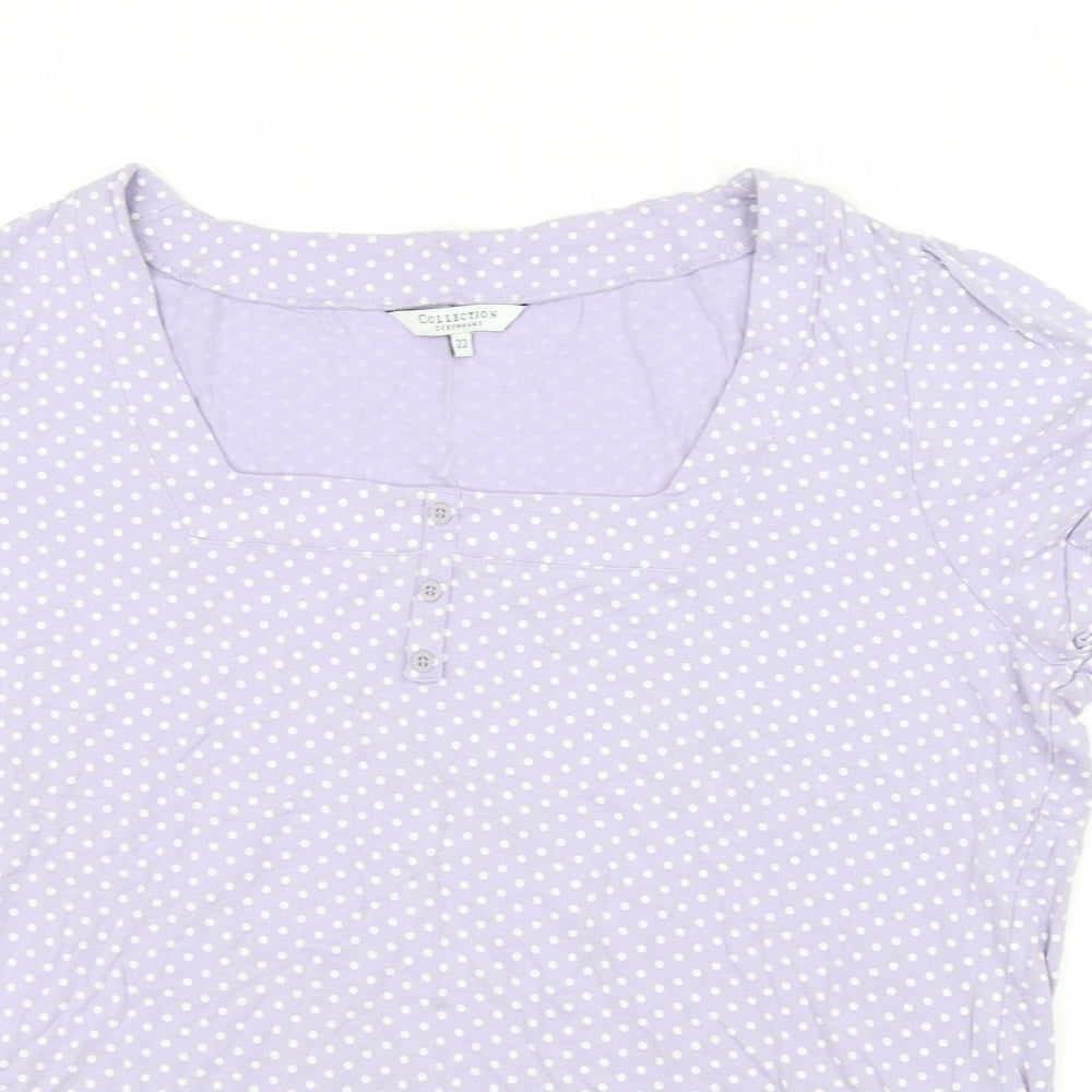 Debenhams Womens Purple   Basic T-Shirt Size 22