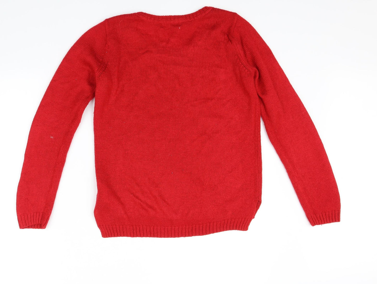 H&M Girls Red   Pullover Jumper Size 13-14 Years