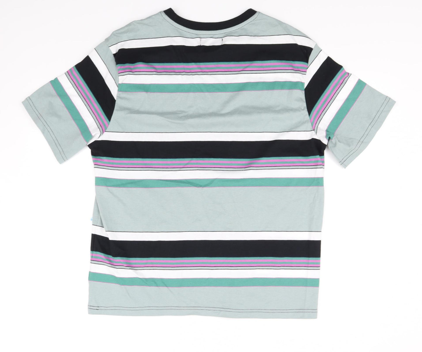 REDHERRING Mens Blue Striped   T-Shirt Size S