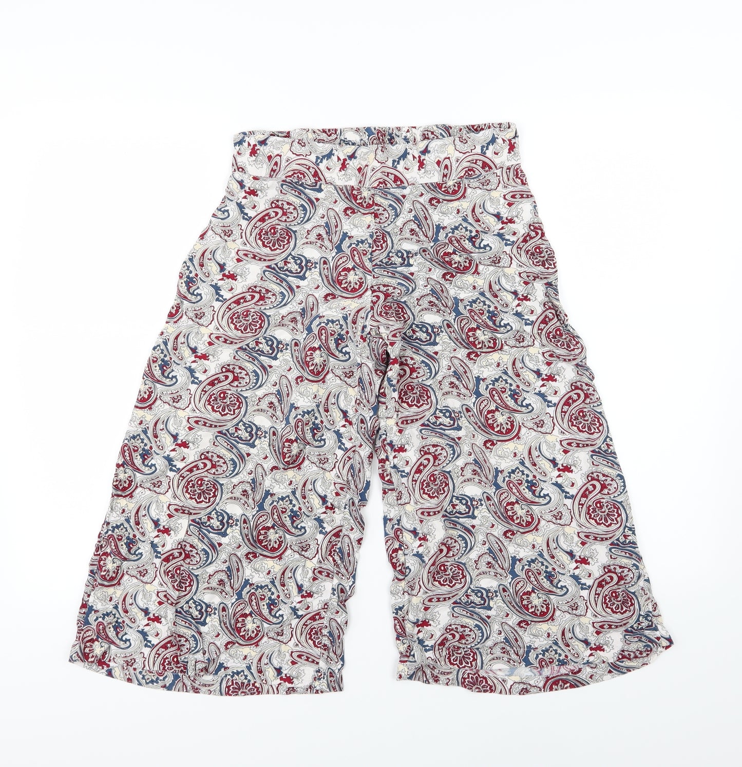 Make Way Womens Multicoloured Paisley  Culotte Shorts Size 8