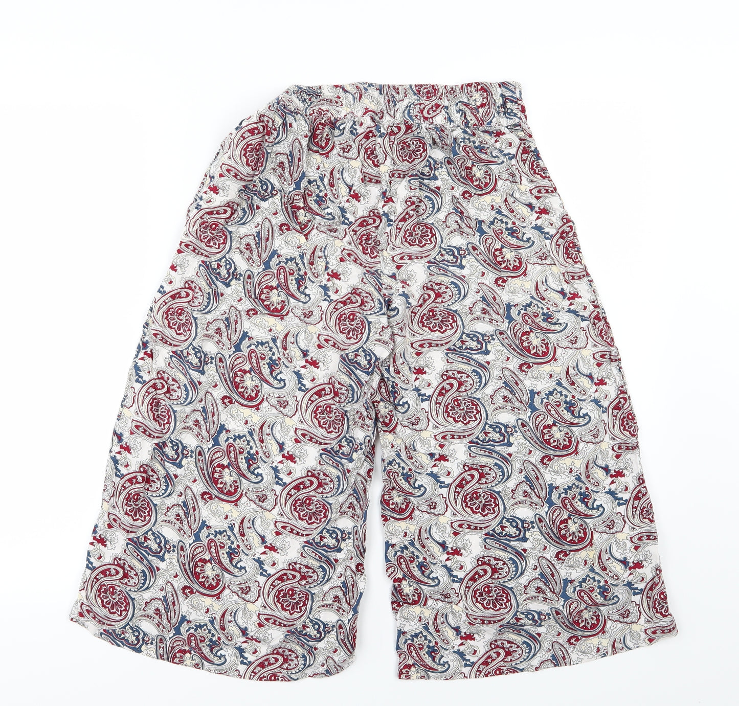 Make Way Womens Multicoloured Paisley  Culotte Shorts Size 8