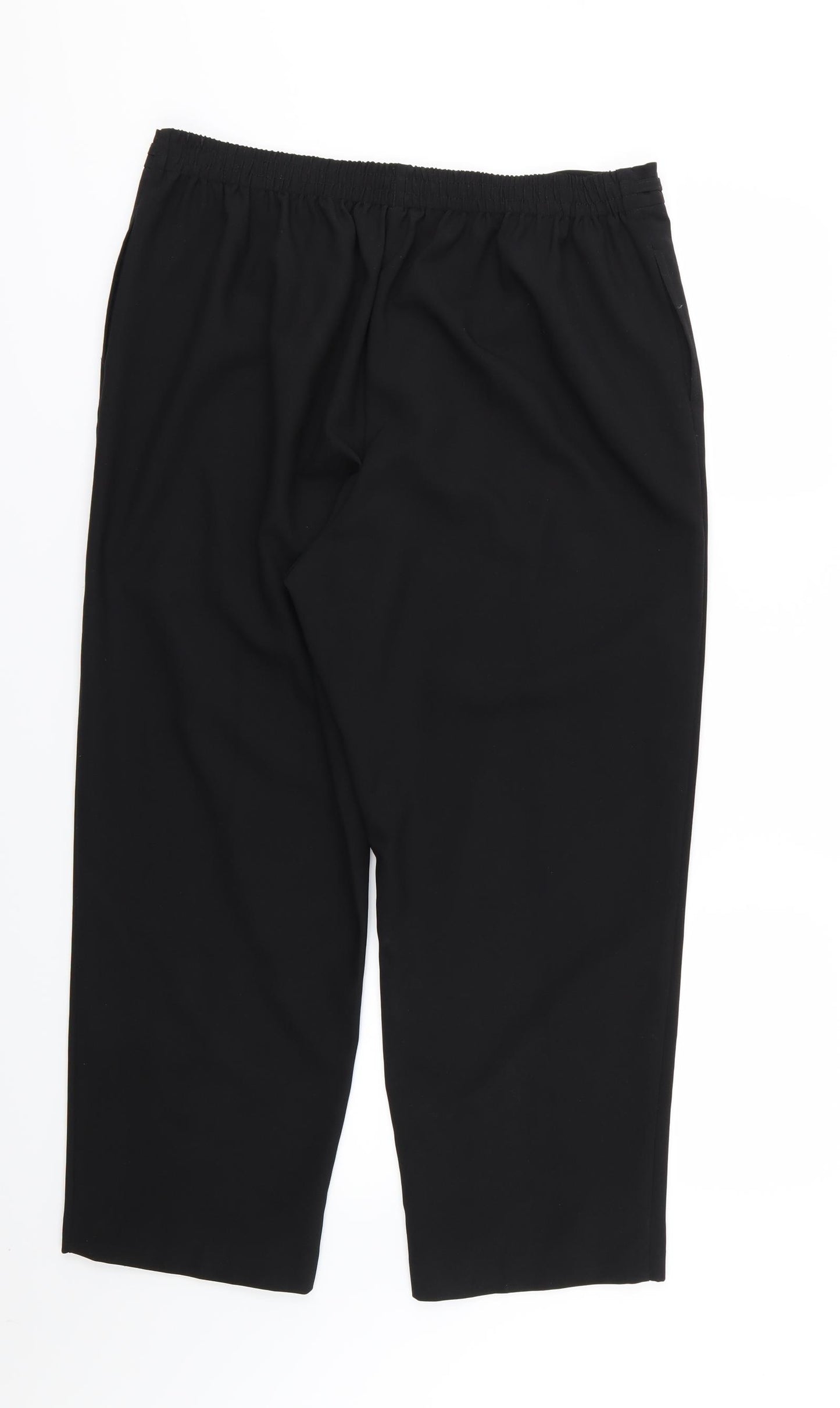 Bonmarché Womens Black  Rayon Trousers  Size 16 L26 in