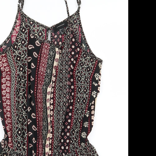 Atmosphere Womens Multicoloured Floral Chiffon Playsuit One-Piece Size 14 L3 in