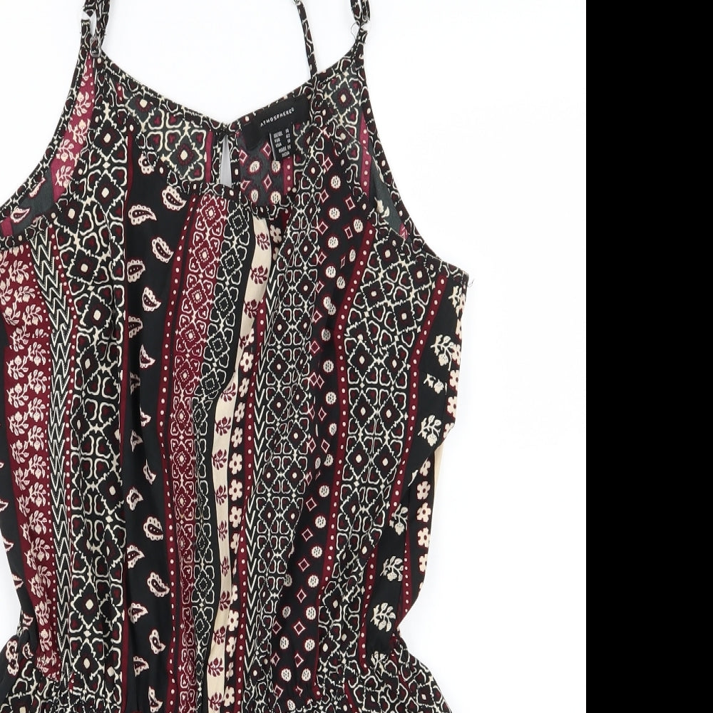 Atmosphere Womens Multicoloured Floral Chiffon Playsuit One-Piece Size 14 L3 in