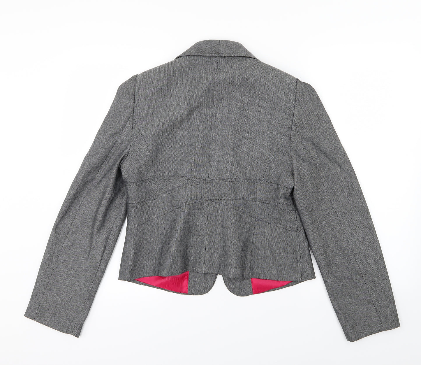 Marks and Spencer Womens Grey  Rayon Jacket Blazer Size 12