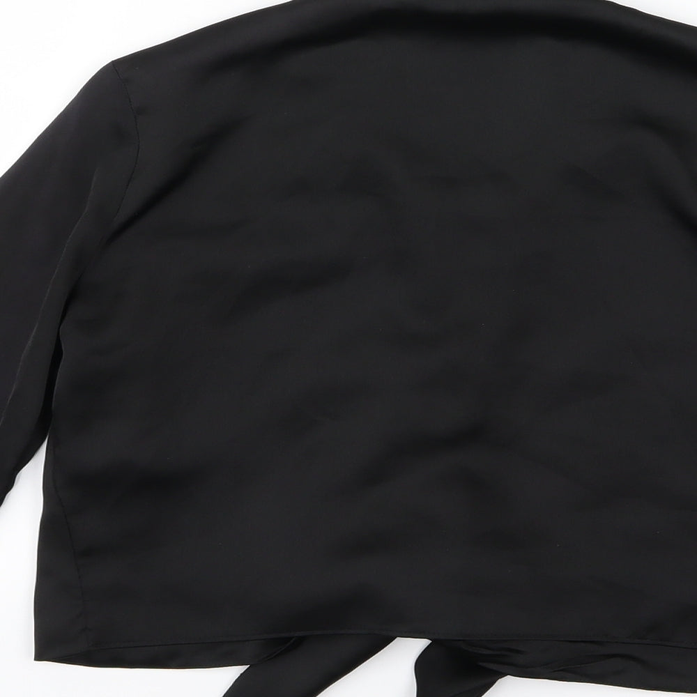 River Island Womens Black  Chiffon Basic Blouse Size 6