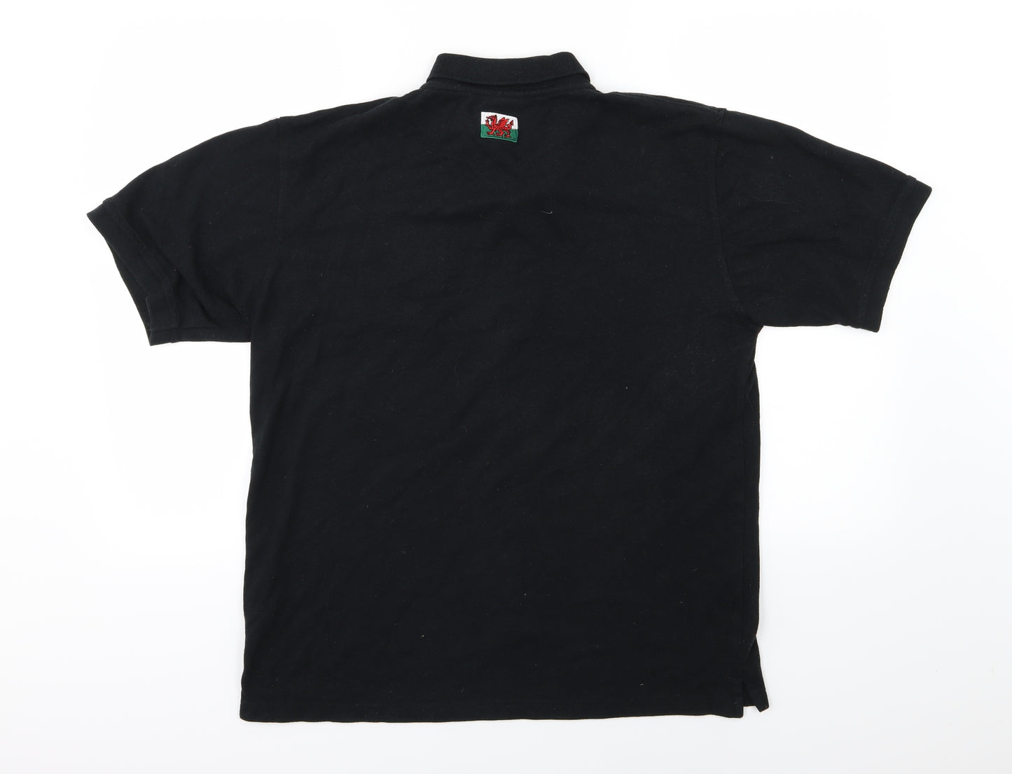 Manav Mens Black    Polo Size M  - Wales