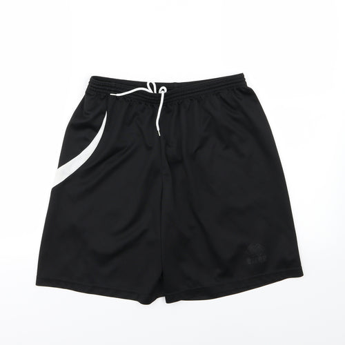 errea Mens Black   Sweat Shorts Size L