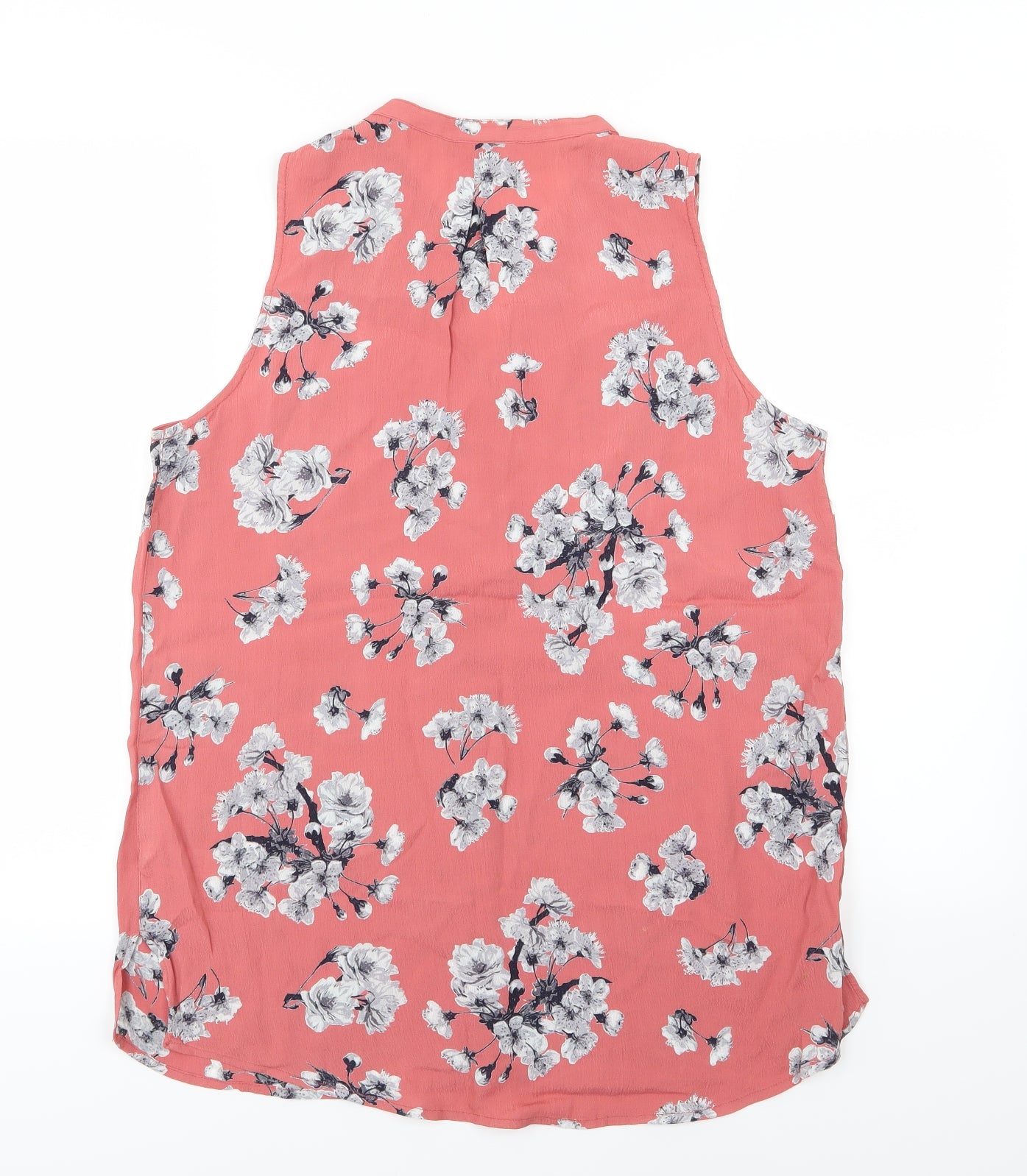 George Womens Pink Floral  Basic Blouse Size 14