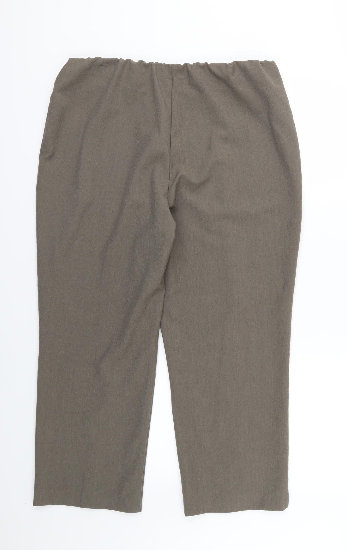 Bonmarché Womens Green  Rayon Trousers  Size 18 L25 in