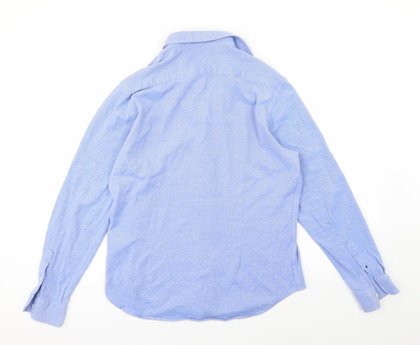 Zara Mens Blue  Woven  Button-Up Size L