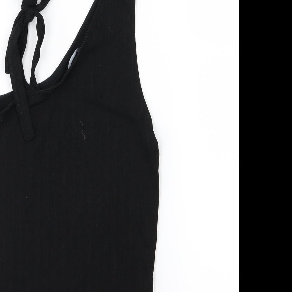 New Look Womens Black   Basic Tank Size 8