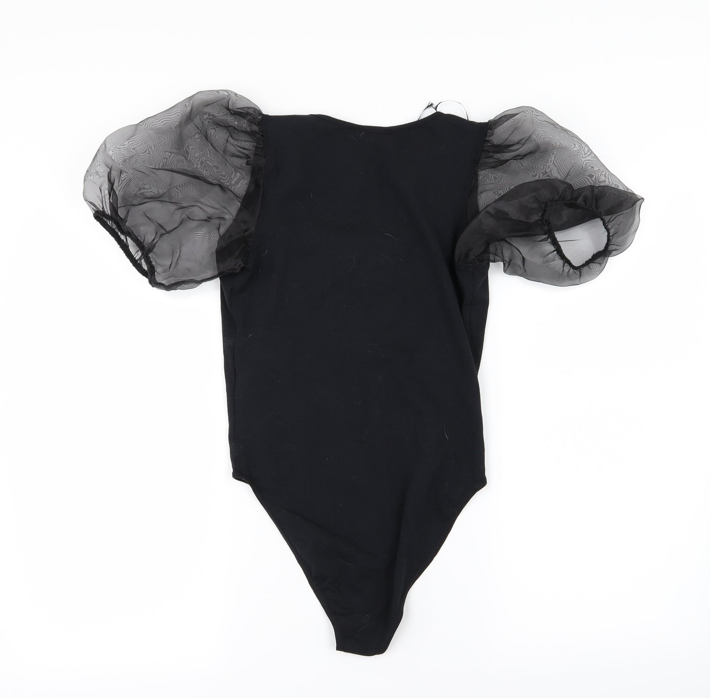 New Look Womens Black  Jersey Basic T-Shirt Size 8  - Bodysuit