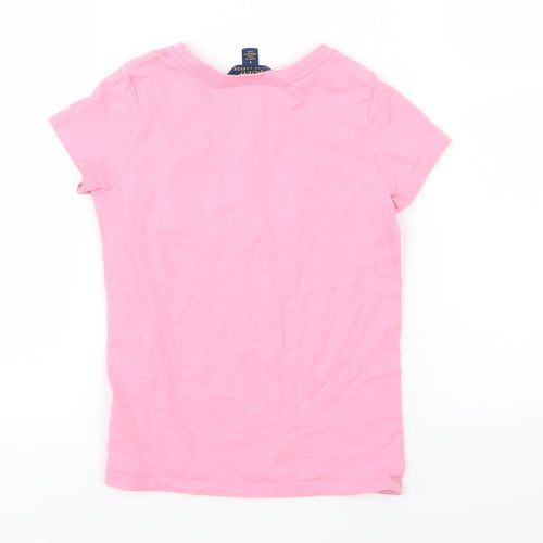 Polo Ralph Lauren Girls Pink  Jersey Basic T-Shirt Size 5 Years