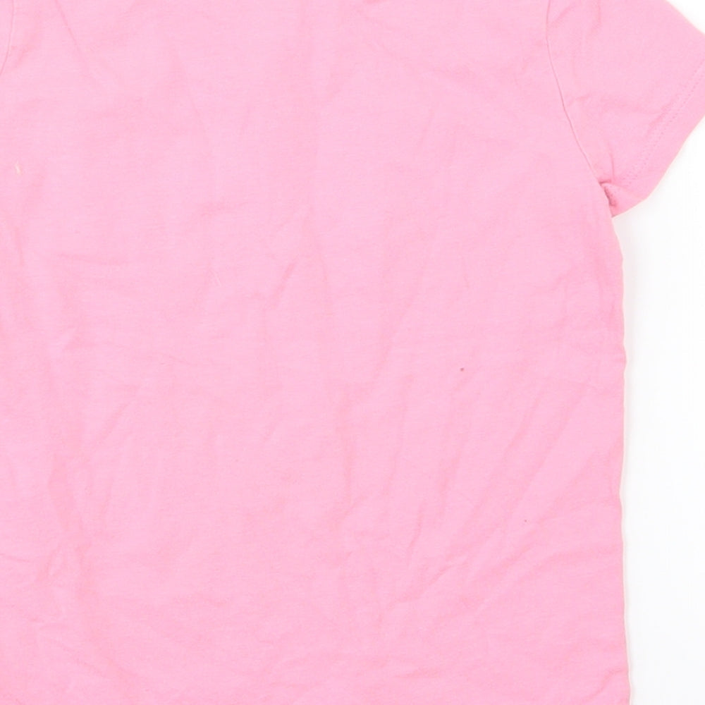 Polo Ralph Lauren Girls Pink  Jersey Basic T-Shirt Size 5 Years