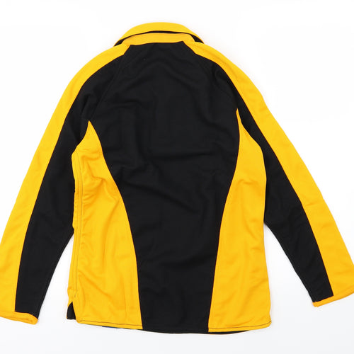 Medallion Boys Yellow Striped  Basic Polo Size 12-13 Years  - Rugby