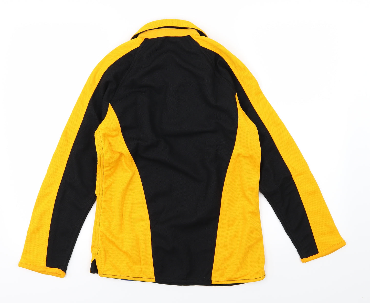 Medallion Boys Yellow Striped  Basic Polo Size 12-13 Years  - Rugby