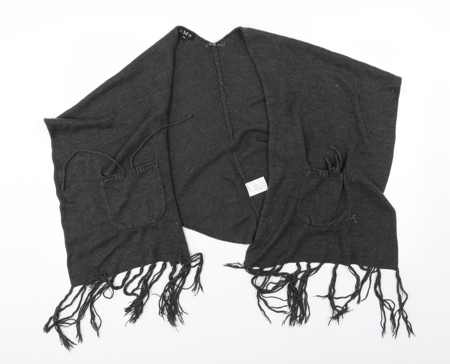 CMD Womens Grey  Knit  Shawl/Wrap