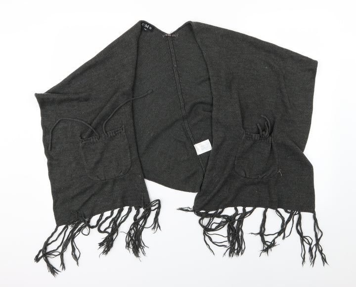 CMD Womens Grey  Knit  Shawl/Wrap