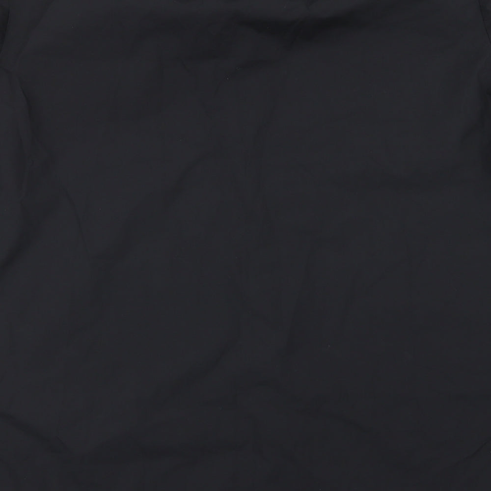 Premier Mens Black  Woven  Dress Shirt Size XL