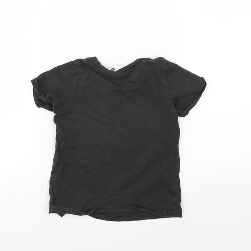 H&M Girls Grey  Jersey Basic T-Shirt Size 18-24 Months