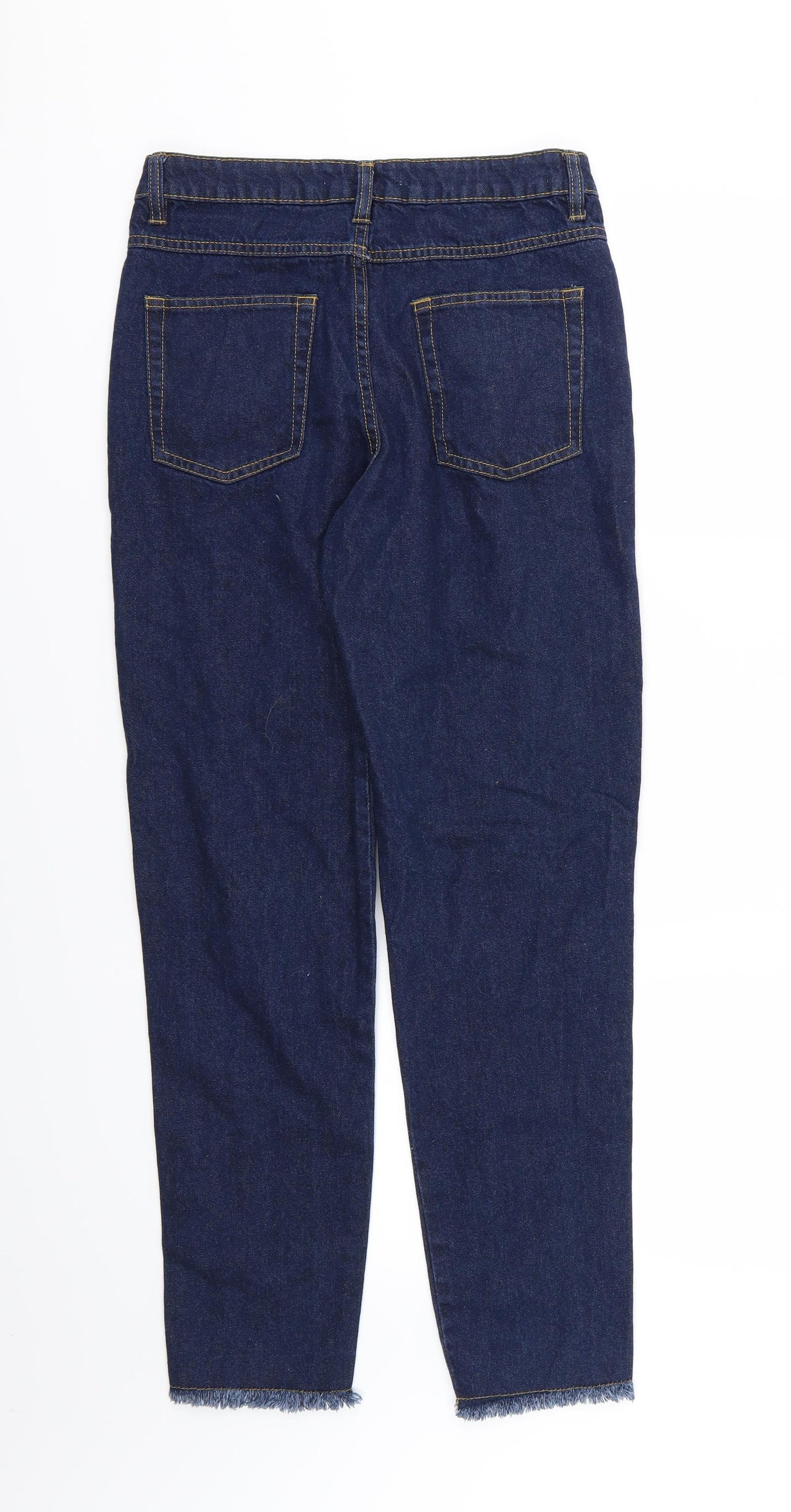 Shana Womens Blue  Denim Straight Jeans Size 8 L28 in