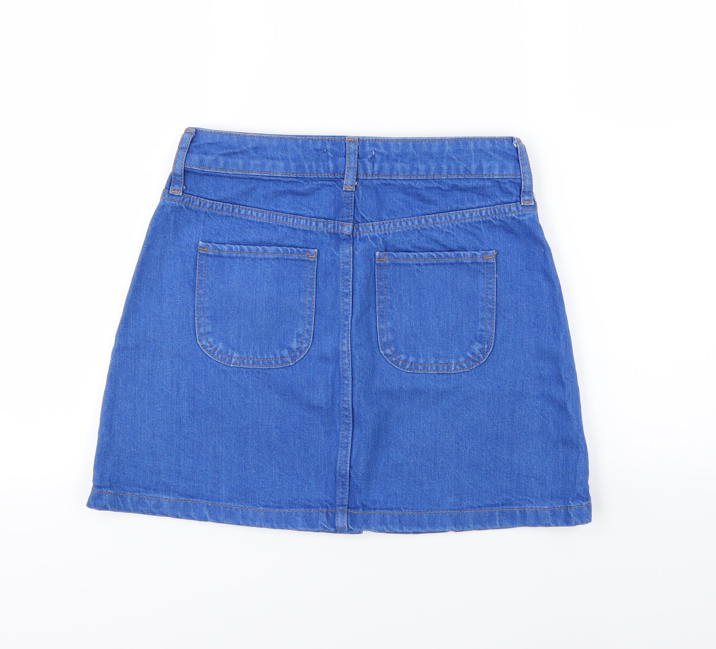 River Island Womens Blue  Denim A-Line Skirt Size 8