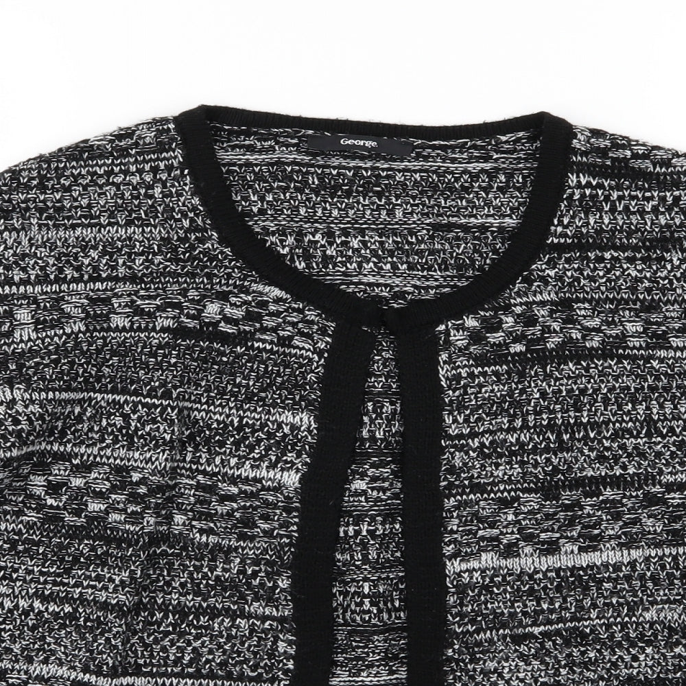 George Womens Black  Knit Cardigan Jumper Size 24