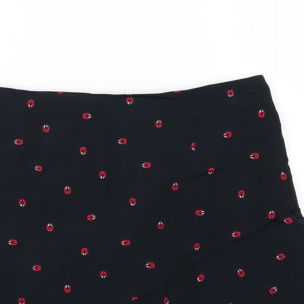 NEXT Womens Black  Chiffon A-Line Skirt Size 10  - Ladybird