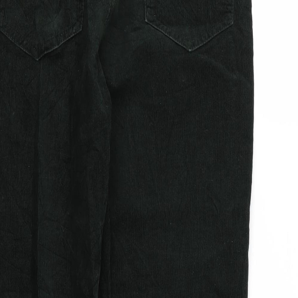 Marks and Spencer Womens Green  Corduroy Bootcut Jeans Size 10 L28 in