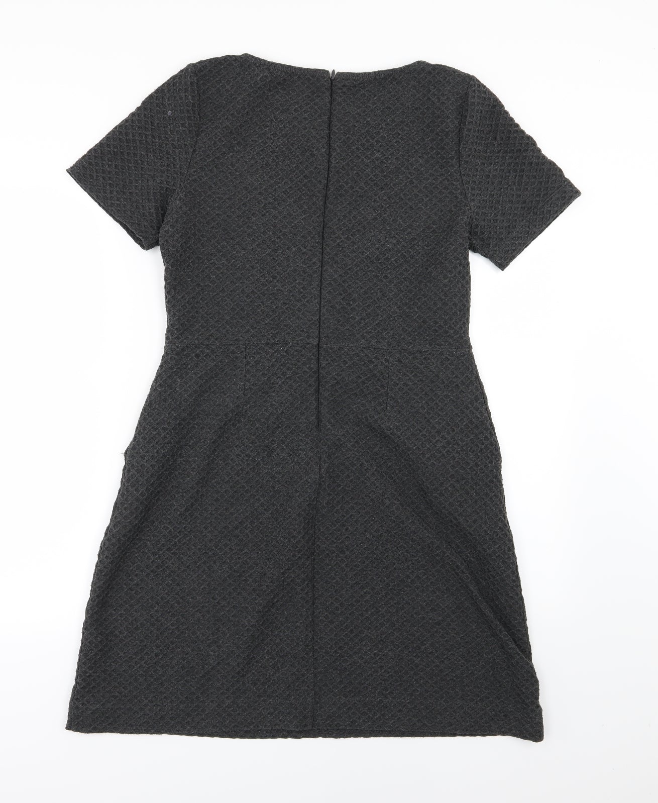 French Connection Womens Grey Argyle/Diamond  A-Line  Size 12