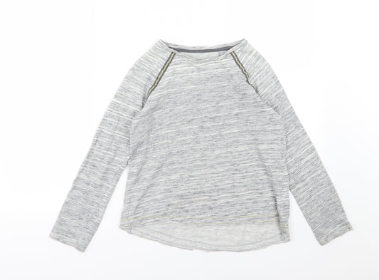 NEXT Girls Grey  Rayon Pullover Jumper Size 10 Years