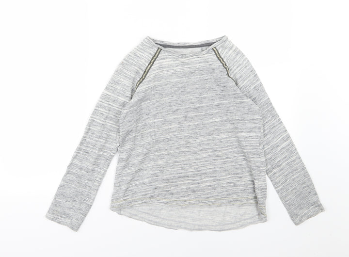 NEXT Girls Grey  Rayon Pullover Jumper Size 10 Years