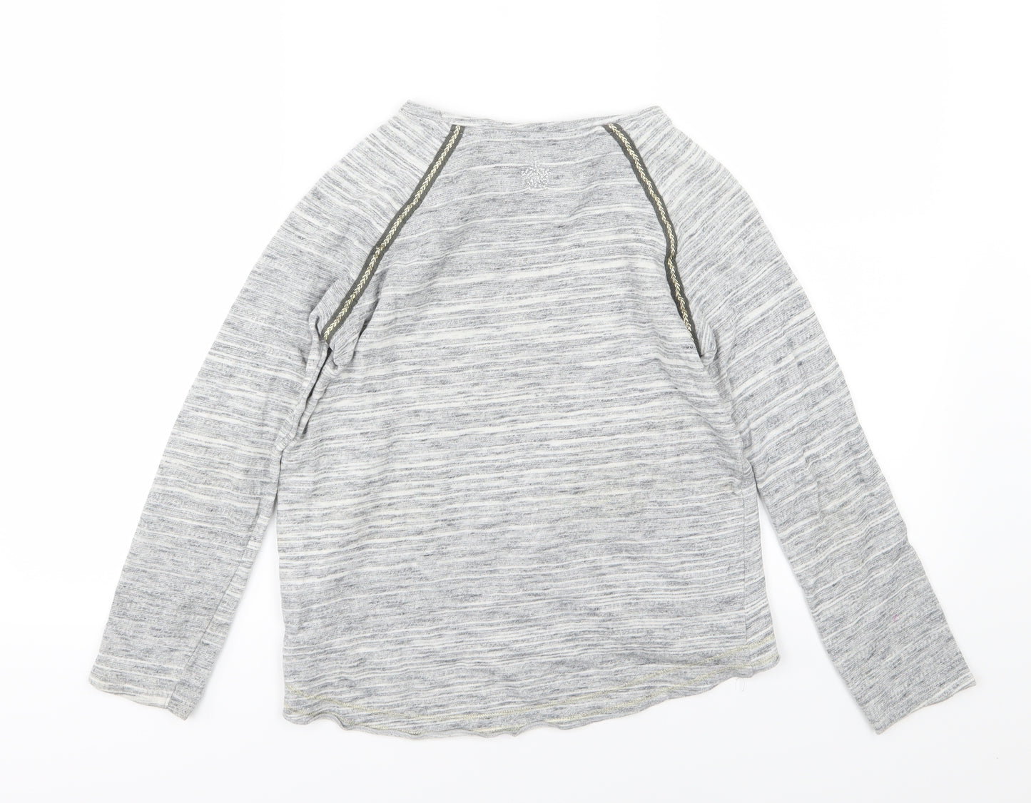 NEXT Girls Grey  Rayon Pullover Jumper Size 10 Years