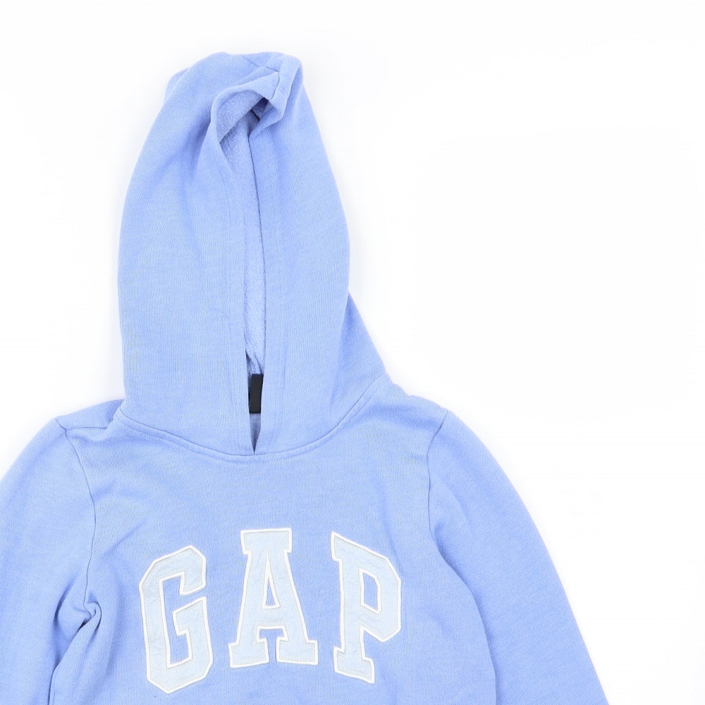 Gap Girls Blue  Jersey Pullover Hoodie Size 10-11 Years