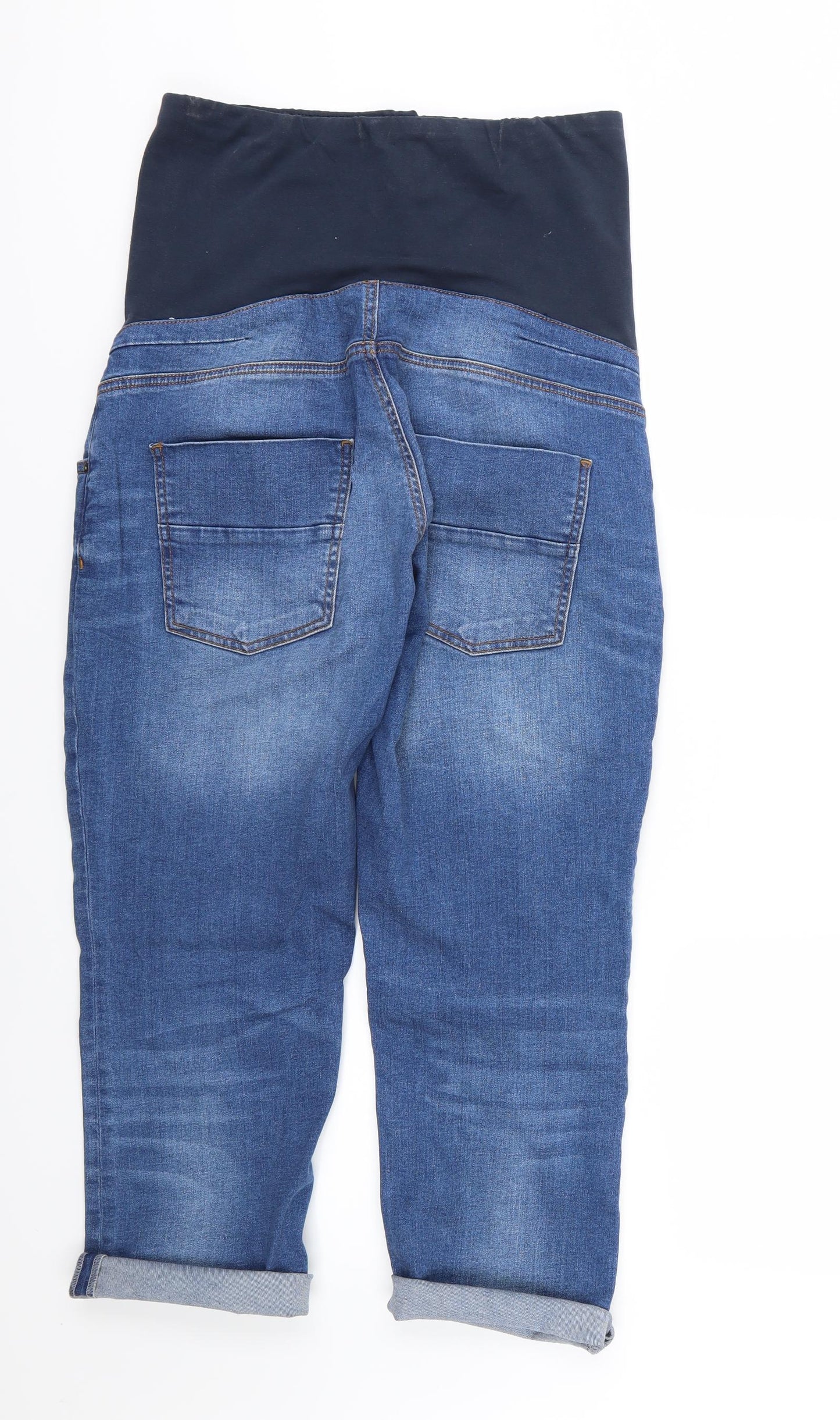 Blooming Marvellous Womens Blue  Denim Cropped Jeans Size 12 L22 in