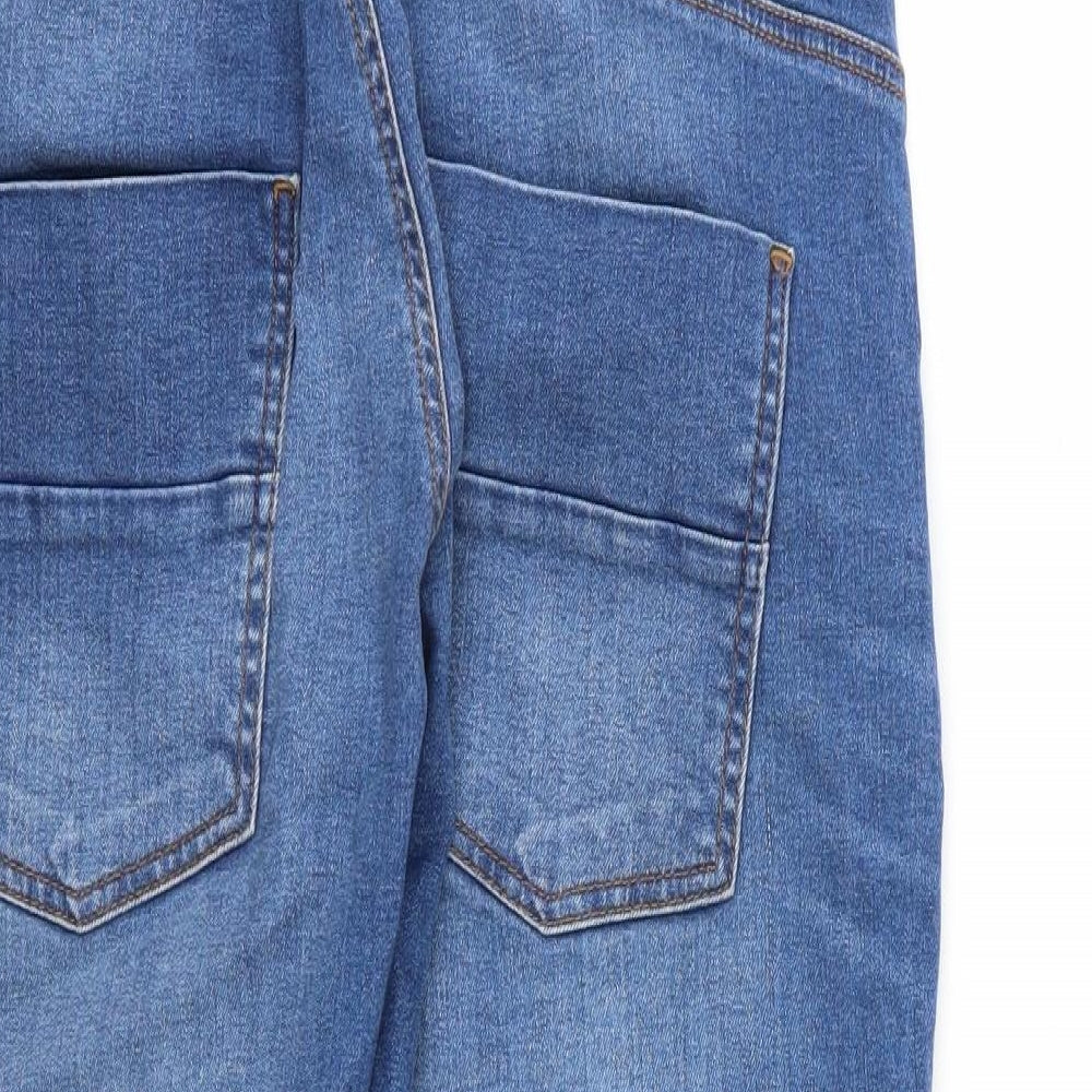 Blooming Marvellous Womens Blue  Denim Cropped Jeans Size 12 L22 in