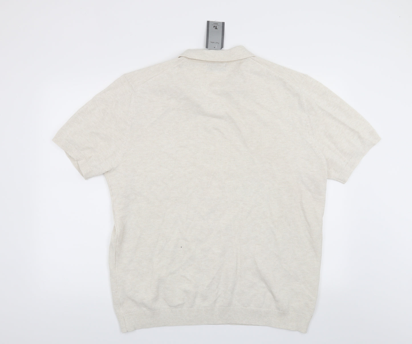 TU Mens Beige   Pullover Jumper Size XL