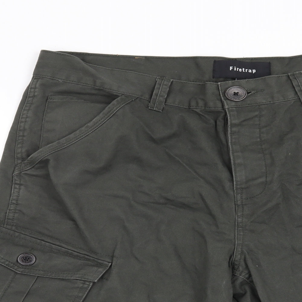 Firetrap Mens Green   Cargo Shorts Size XL