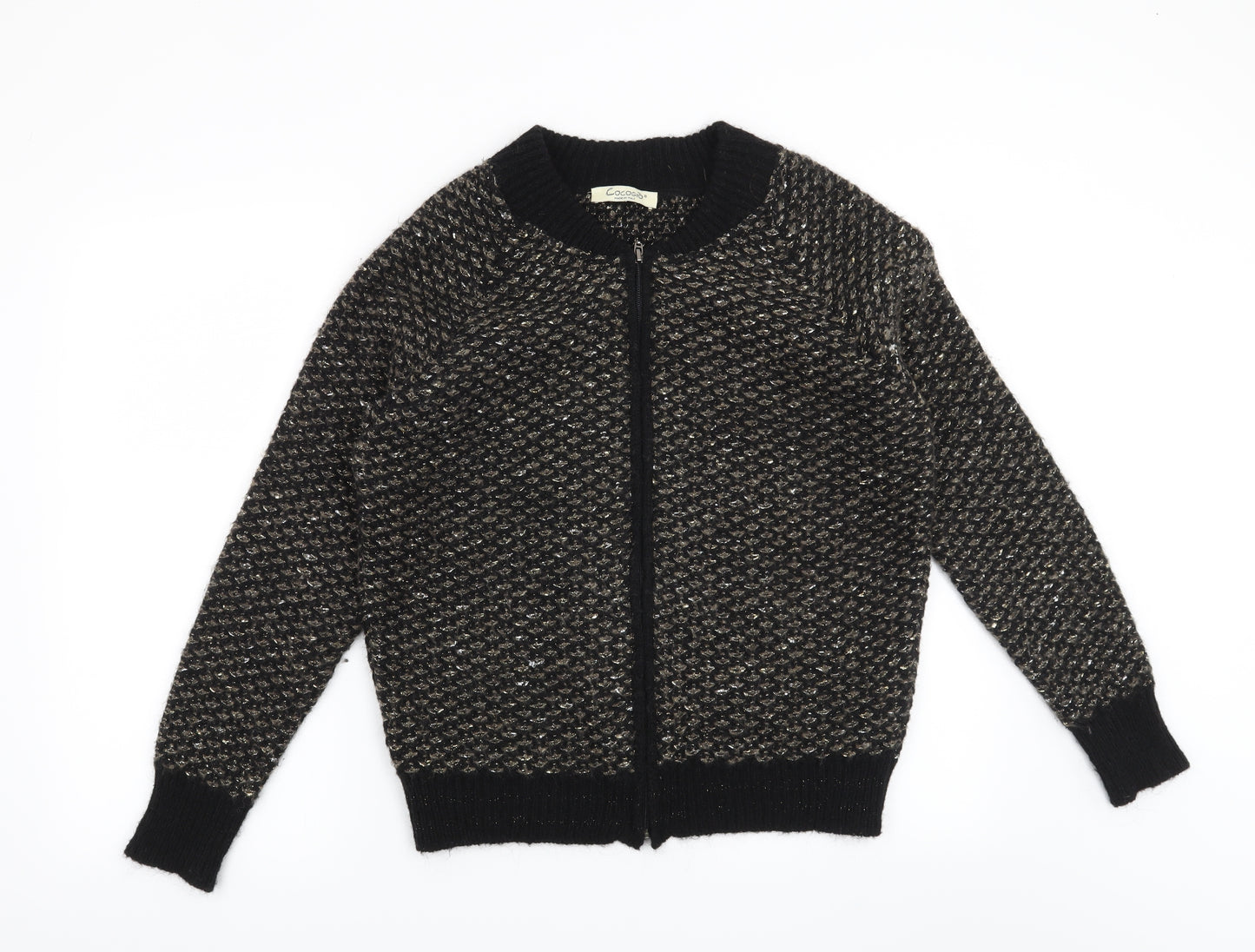 Preworn Womens Black   Cardigan Jumper Size 12