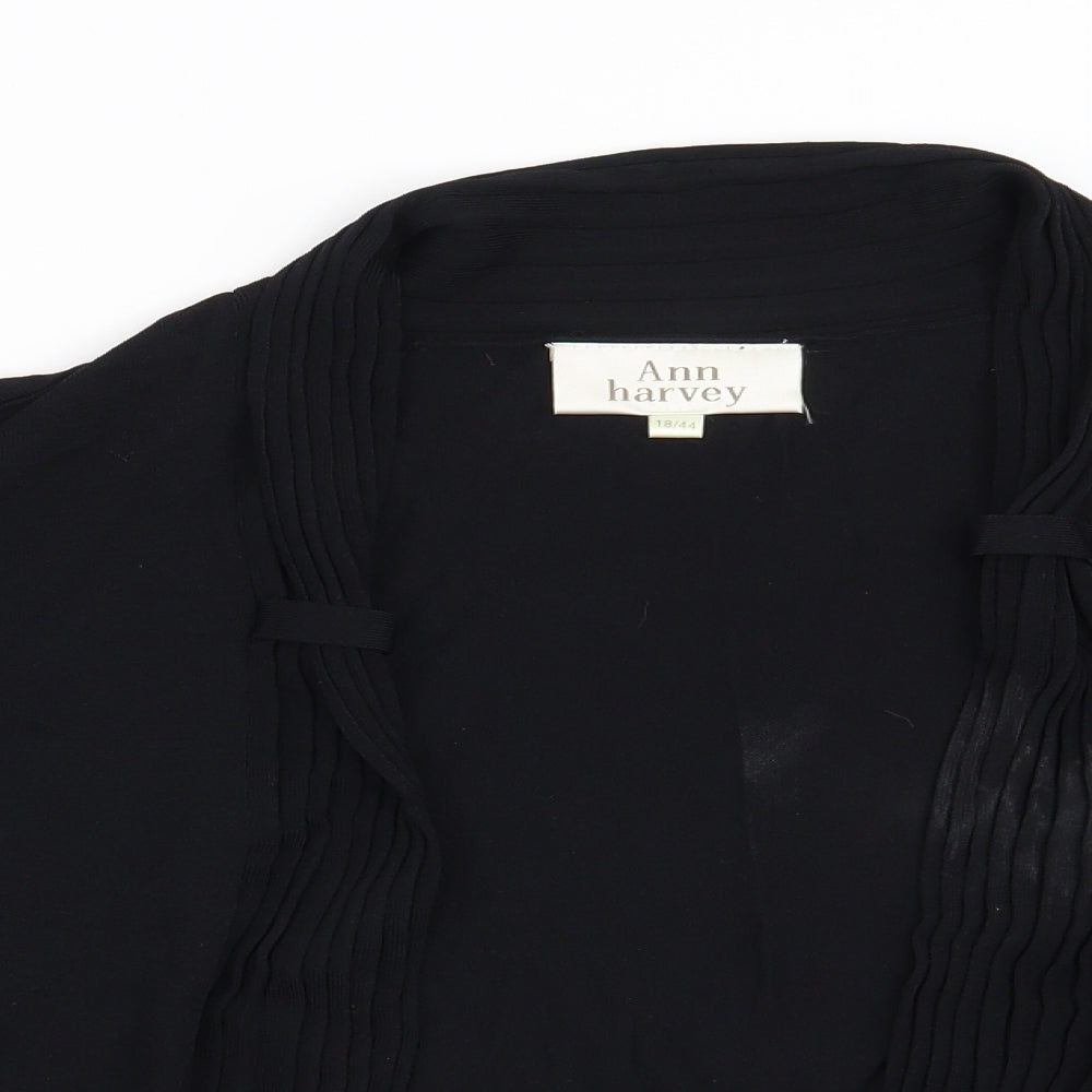 Ann Harvey Womens Black   Cardigan Jumper Size 18