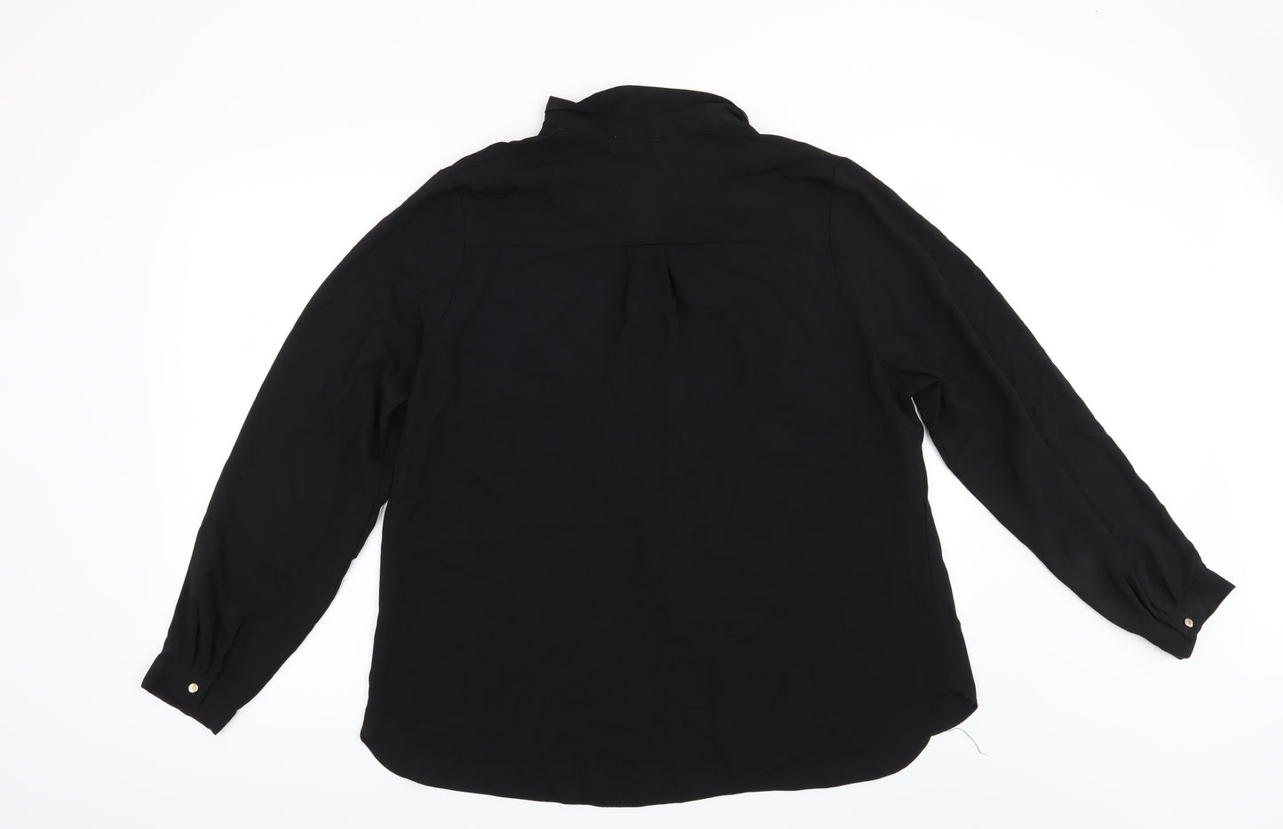 Papaya Womens Black   Basic Button-Up Size 20