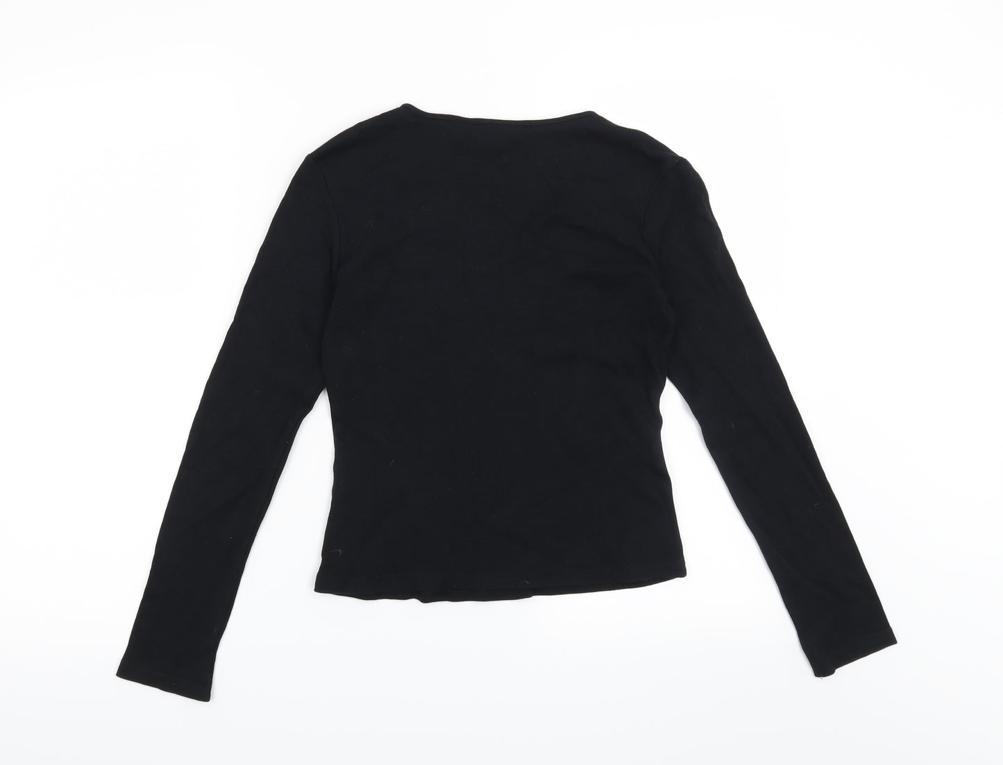 Rocha John Rocha Womens Black   Basic T-Shirt Size 8