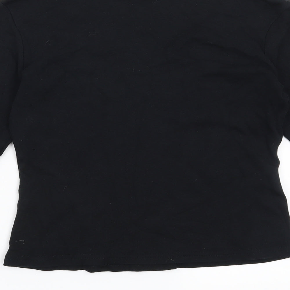 Rocha John Rocha Womens Black   Basic T-Shirt Size 8