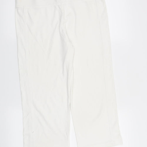 TU Womens White   Sweatpants Trousers Size 12 L21 in