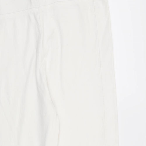 TU Womens White   Sweatpants Trousers Size 12 L21 in