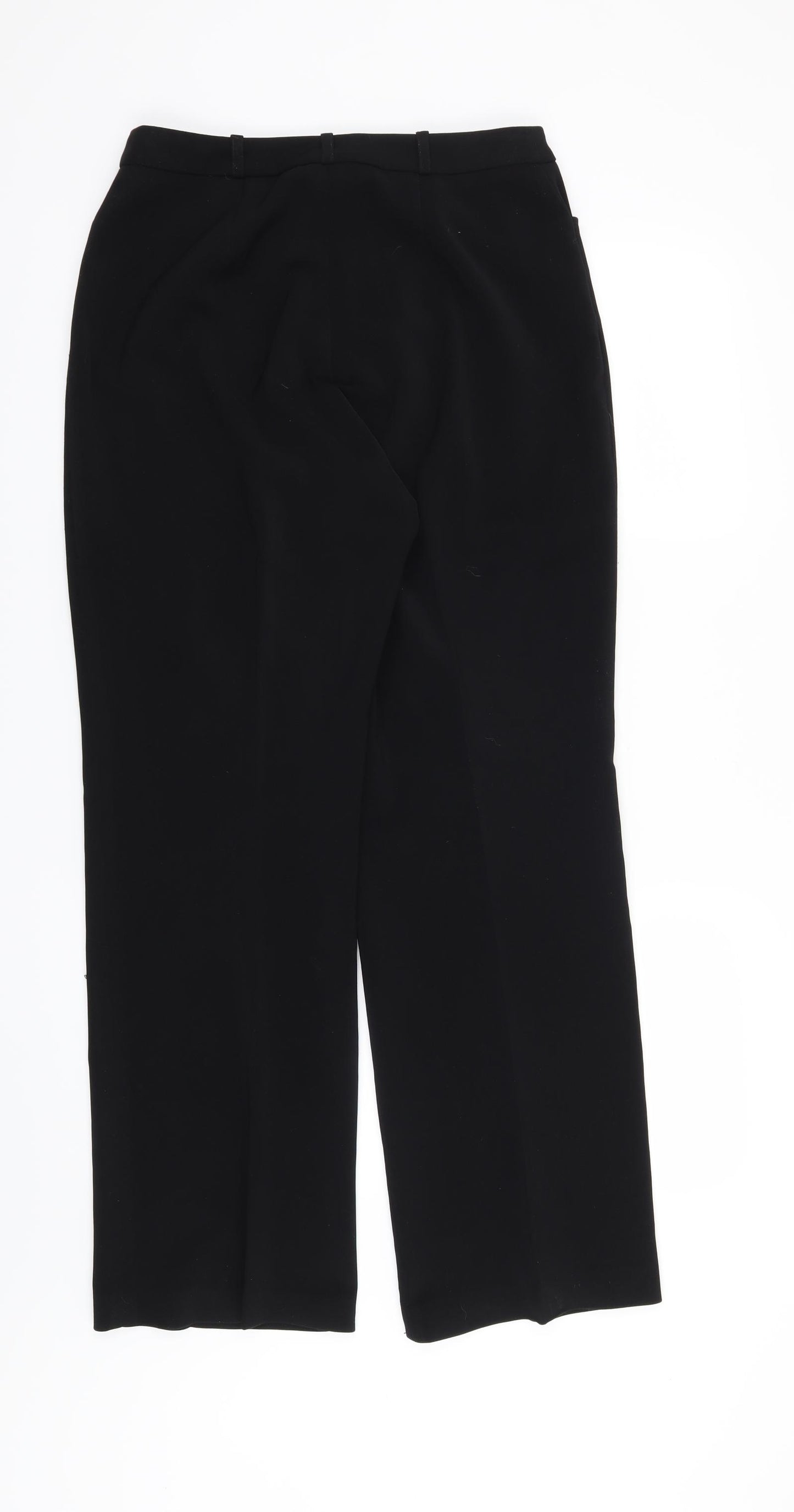 AMARANTO Womens Black   Trousers  Size 32 in L29 in